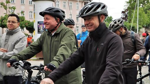 Einweihung des neuen Radwegs Hörbranz-Lochau-Bregenz mit Staatsminister Christian Bernreiter Einweihung des neuen Radwegs Hörbranz-Lochau-Bregenz mit Staatsminister Christian Bernreiter