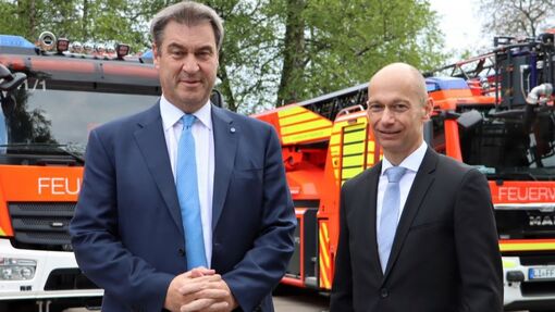 Blaulichtempfang mit Ministerpräsident Markus Söder Blaulichtempfang mit Ministerpräsident Markus Söder